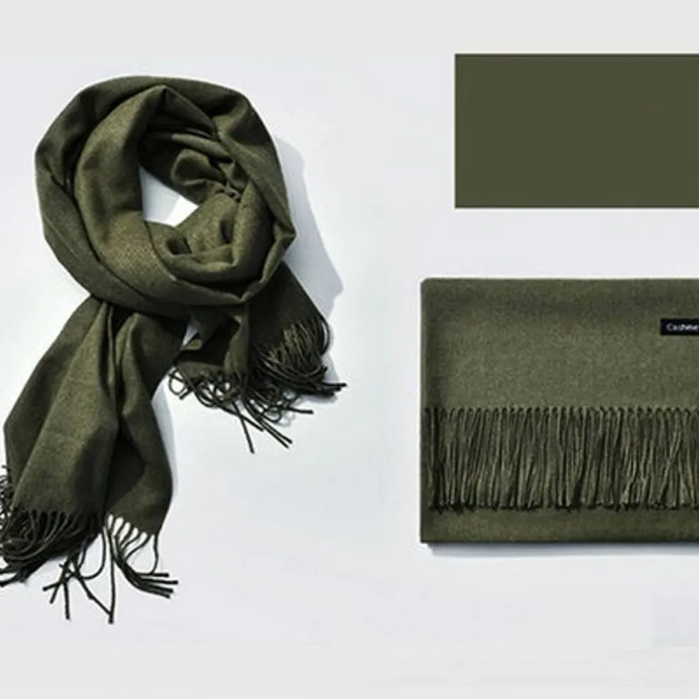 Edge Collections - 72" - Elegant Cashmere Blend Wool Scarf - 1 Piece