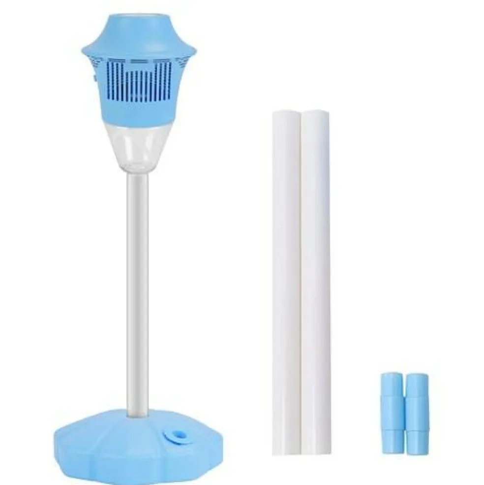 Edge Collections - 3 In 1 Standing Bubble Machine with Lights Music Rechargeable Bubble Maker