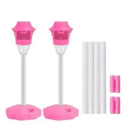 Edge Collections - 3 In 1 Standing Bubble Machine with Lights Music Rechargeable Bubble Maker