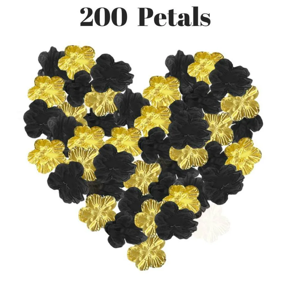 Edge Collections - Mixed Color Artificial Silk Rose Petals for Celebrations - 200 Pieces