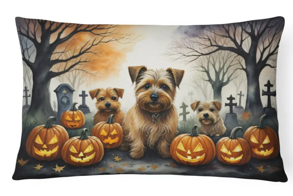 Edge Collections – Multicolor – Spooky Halloween Decorative Patio & Couch Fabric Pillow – 1 Piece
