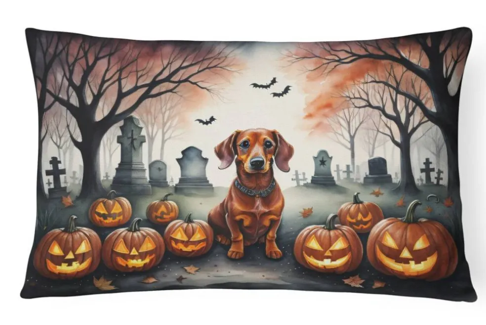 Edge Collections – Multicolor – Spooky Halloween Decorative Patio & Couch Fabric Pillow – 1 Piece