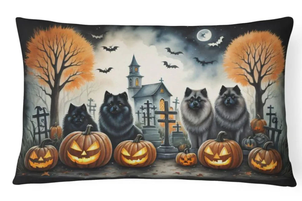 Edge Collections – Multicolor – Spooky Halloween Decorative Patio & Couch Fabric Pillow – 1 Piece