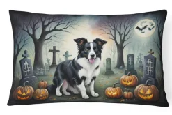 Edge Collections – Multicolor – Spooky Halloween Decorative Indoor Outdoor Fabric Pillow – 1 Piece