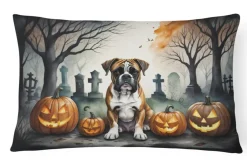 Edge Collections – Multicolor – Spooky Halloween Decorative Indoor Outdoor Fabric Pillow – 1 Piece