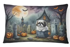 Edge Collections – Multicolor – Spooky Halloween Decorative Indoor Outdoor Fabric Pillow – 1 Piece