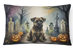 Edge Collections – Multicolor – Spooky Halloween Decorative Indoor Outdoor Fabric Pillow – 1 Piece