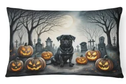 Edge Collections – Multicolor – Spooky Halloween Decorative Indoor Outdoor Fabric Pillow – 1 Piece
