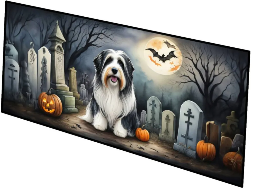 Edge Collections - Multicolor - Halloween Runner Doormat for Front Door Indoor Outdoor Entryway - 1 Piece