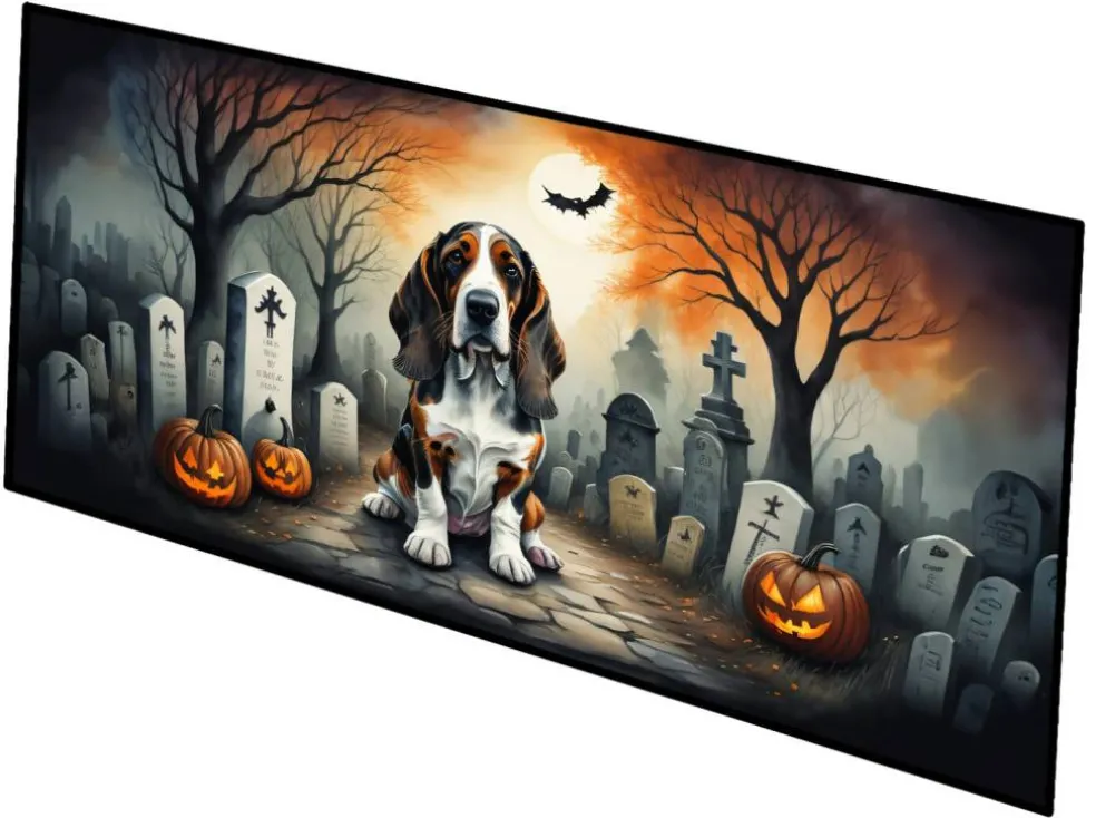 Edge Collections - Multicolor - Halloween Runner Doormat for Front Door Indoor Outdoor Entryway - 1 Piece