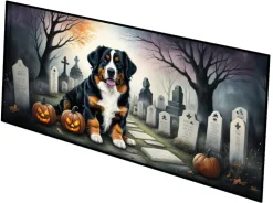 Edge Collections - Multicolor - Halloween Runner Doormat for Front Door Indoor Outdoor Entryway - 1 Piece