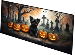 Edge Collections - Multicolor - Halloween Runner Doormat for Front Door Indoor Outdoor Entryway - 1 Piece