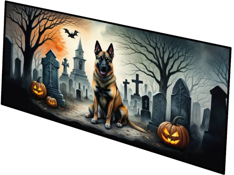 Edge Collections - Multicolor - Halloween Runner Doormat for Front Door Indoor Outdoor Entryway - 1 Piece