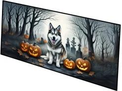 Edge Collections - Multicolor - Halloween Runner Doormat for Front Door Indoor Outdoor Entryway - 1 Piece
