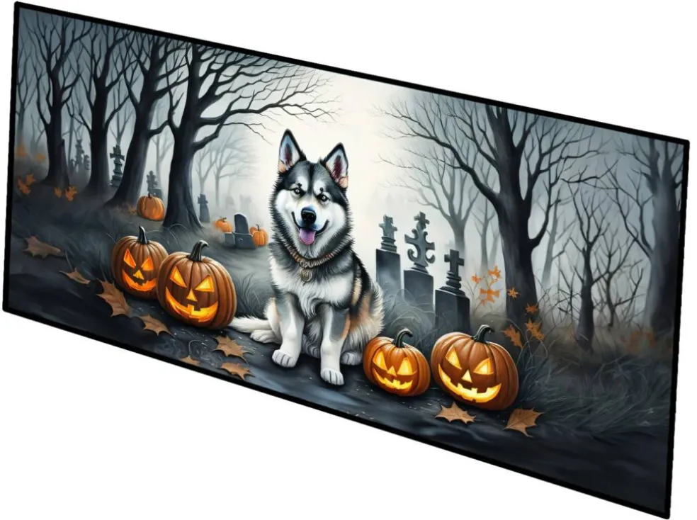 Edge Collections - Multicolor - Halloween Runner Doormat for Front Door Indoor Outdoor Entryway - 1 Piece