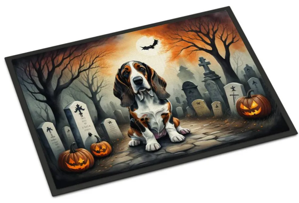 Edge Collections - Multicolor - Halloween Runner Doormat for Front Door Indoor Outdoor Entryway - 1 Piece