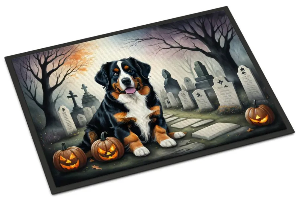 Edge Collections - Multicolor - Halloween Runner Doormat for Front Door Indoor Outdoor Entryway - 1 Piece