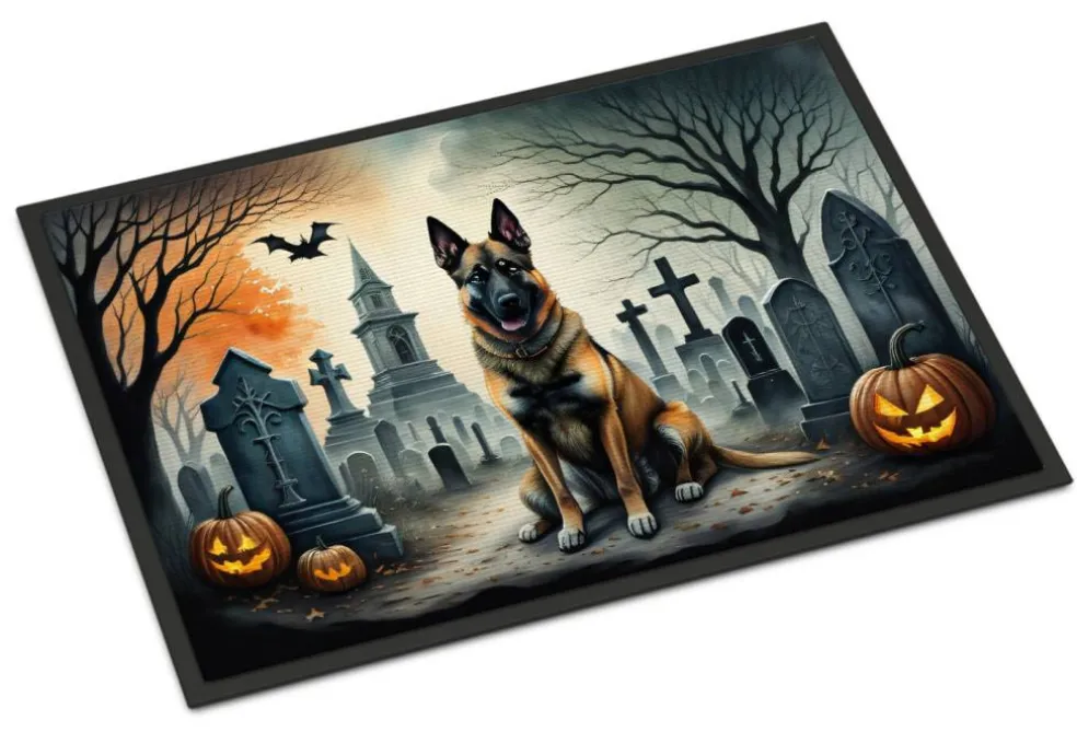 Edge Collections - Multicolor - Halloween Runner Doormat for Front Door Indoor Outdoor Entryway - 1 Piece