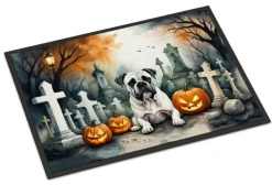 Edge Collections - Multicolor - Spooky Halloween Doormat for Front Door Entryway Hallway and Foyer - 1 Piece
