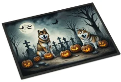 Edge Collections - Multicolor - Spooky Halloween Runner Mat for Front Door Indoor Outdoor Entryway - 1 Piece