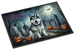 Edge Collections - Multicolor - Spooky Halloween Runner Mat for Front Door Indoor Outdoor Entryway - 1 Piece
