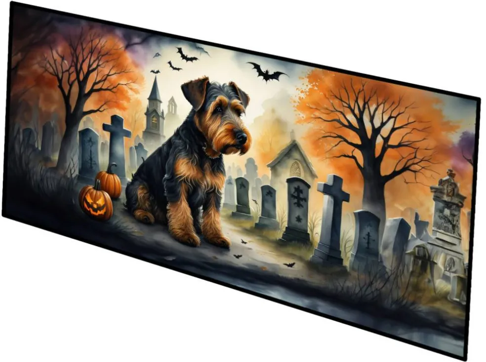 Edge Collections - Multicolor - Spooky Halloween Runner Mat for Front Door Indoor Outdoor Entryway - 1 Piece