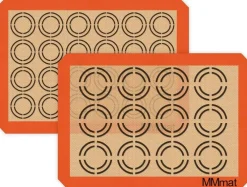 Edge Collections - Silicone Baking Mats Reusable Non Stick Half Sheet Set - 1 Set