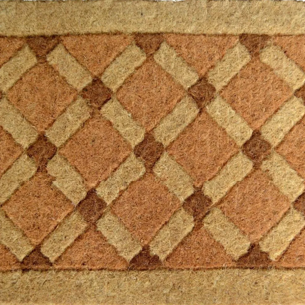 Edge Collections - 18" X 30" - Brown - Durable Coir Door Mat for Outdoor Use - 1 Piece
