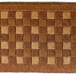 Edge Collections - 18" X 30" - Brown - Durable Coir Outdoor Door Mat - 1 Piece