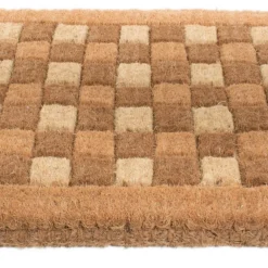 Edge Collections - 18" X 30" - Brown - Durable Coir Outdoor Door Mat - 1 Piece