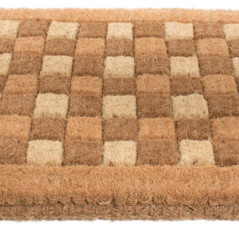 Edge Collections - 18" X 30" - Brown - Durable Coir Outdoor Door Mat - 1 Piece