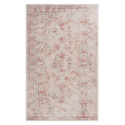 Edge Collections - 4' x 6' - Multicolor - Naar Area Rug, Washable, Low-Pile, Non-Slip, Kid & Pet Friendly - 1 Piece