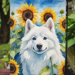 Edge Collections - 11 1/4" X 15 1/2" - Multicolor - Garden American Eskimo Sunflowers Garden Flag - 1 Piece