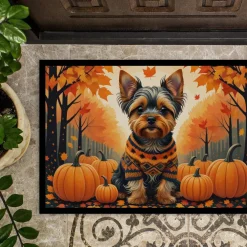 Edge Collections - 18" x 27" - Multicolor - Yorkshire Terrier Doormat Indoor Outdoor Rug - 1 Piece