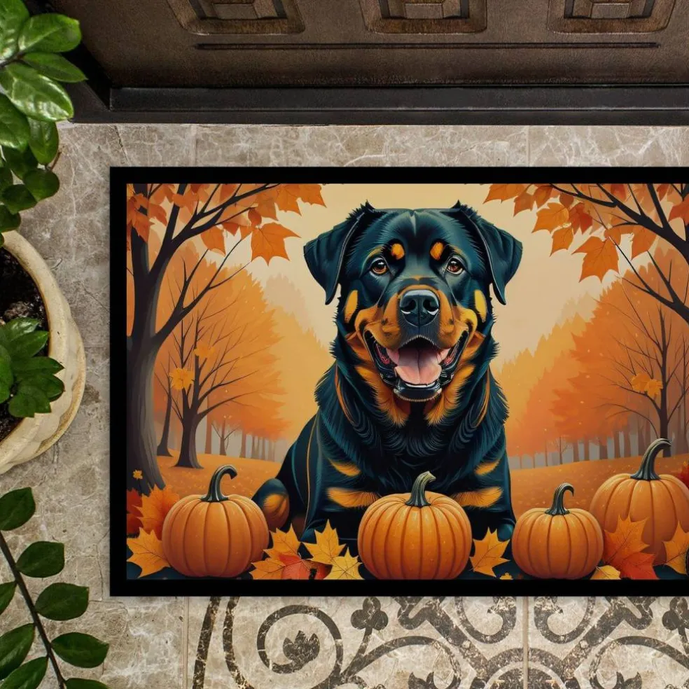 Edge Collections - 24" X 36" - Multicolor - Durable Floral Welcome Outdoor Door Mat - 1 Piece
