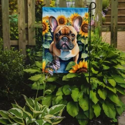 Edge Collections - 11.25" X 15.5" - Multicolor - Garden French Bulldog Flag es - 1 Piece