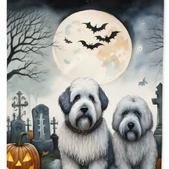 Edge Collections - 11 1/4" X 15 1/2" - Multicolor - Garden Old English Sheepdog Halloween Garden Flag - 1 Piece