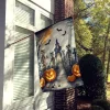 Edge Collections - 28" x 40" - Multicolor - Skeleton Spooky Large House Flag Decorative Outside Banner - 1 Piece