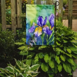 Edge Collections - 11 1/4" X 15 1/2" - Multicolor - Garden Tennessee Iris Decorative Garden Flag - 1 Piece