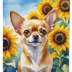 Edge Collections - 11 1/4" X 15 1/2" - Multicolor - Garden Chihuahua Garden Flag - 1 Piece