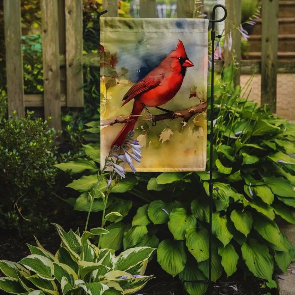 Edge Collections - 11 1/4" X 15 1/2" - Red - Garden Decorative Garden Flag - 1 Piece