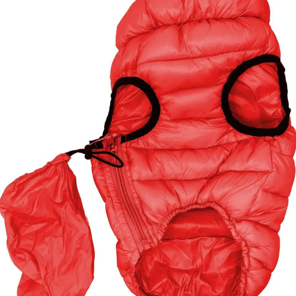 Edge Collections - X-Small - Red - Pursuit Quilted Ultra-Plush Thermal Dog Jacket - 1 Piece