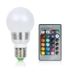 Edge Collections - 2.2" x 4.33" - White - Dimmable RGB LED Light Bulb with Remote Control - 1 Piece