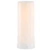 Edge Collections - 4" x 7.5" - White - Flickering LED Candle with Remote Timer - 1 Piece