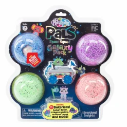 Educational Insights Space Squad Blue, Sparkle Purple, Sparkle Green & Sparkle Coral Playfoam Galaxy Pack