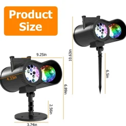 Eggracks 12 Patterns LED Projector Lights with Remote Control Timer