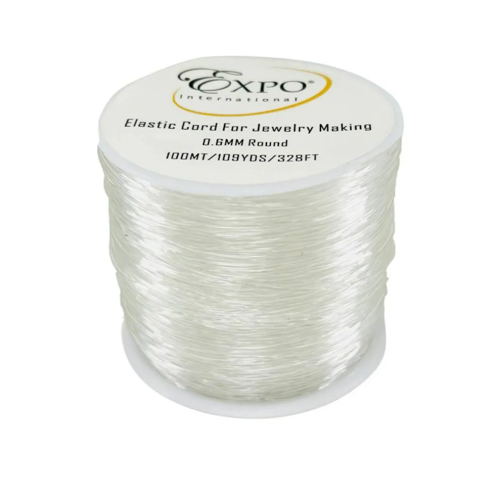 Elastic Stretch String Cord for Jewelry Making 0.6mm, in 100m Spool