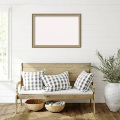 Elegant Brushed Narrow Framed Corkboard, White Cork