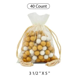 Elegant Brushed Organza Bag 3 1/2