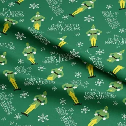 Elf Green Cotton-Headed Quilting Fabric
